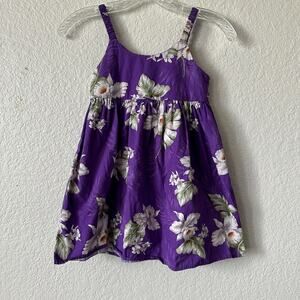 Vintage Aloha Republic Hawaiian Dress Girls 2T Purple